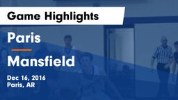 Paris  vs Mansfield  Game Highlights - Dec 16, 2016