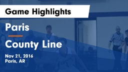 Paris  vs County Line  Game Highlights - Nov 21, 2016