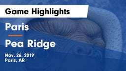 Paris  vs Pea Ridge  Game Highlights - Nov. 26, 2019