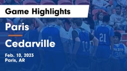 Paris  vs Cedarville  Game Highlights - Feb. 10, 2023