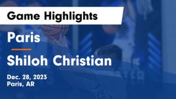 Paris  vs Shiloh Christian  Game Highlights - Dec. 28, 2023