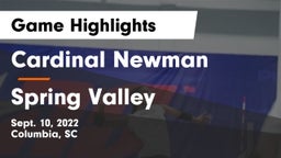 Cardinal Newman  vs Spring Valley  Game Highlights - Sept. 10, 2022