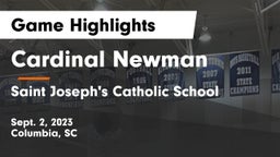 Cardinal Newman  vs Saint Joseph's Catholic School Game Highlights - Sept. 2, 2023