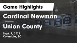 Cardinal Newman  vs Union County  Game Highlights - Sept. 9, 2023