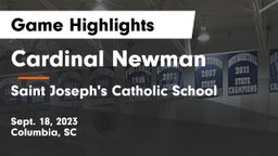 Cardinal Newman  vs Saint Joseph's Catholic School Game Highlights - Sept. 18, 2023