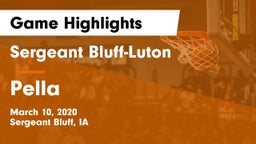 Sergeant Bluff-Luton  vs Pella  Game Highlights - March 10, 2020