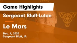 Sergeant Bluff-Luton  vs Le Mars  Game Highlights - Dec. 4, 2020