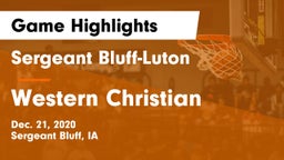 Sergeant Bluff-Luton  vs Western Christian  Game Highlights - Dec. 21, 2020