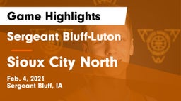 Sergeant Bluff-Luton  vs Sioux City North  Game Highlights - Feb. 4, 2021