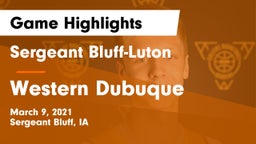 Sergeant Bluff-Luton  vs Western Dubuque  Game Highlights - March 9, 2021