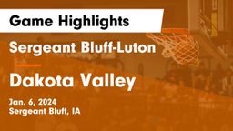 Sergeant Bluff-Luton  vs Dakota Valley  Game Highlights - Jan. 6, 2024