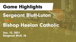 Sergeant Bluff-Luton  vs Bishop Heelan Catholic  Game Highlights - Jan. 12, 2021
