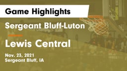 Sergeant Bluff-Luton  vs Lewis Central  Game Highlights - Nov. 23, 2021