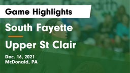 South Fayette  vs Upper St Clair Game Highlights - Dec. 16, 2021