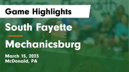 South Fayette  vs Mechanicsburg  Game Highlights - March 15, 2023