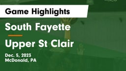 South Fayette  vs Upper St Clair Game Highlights - Dec. 5, 2023