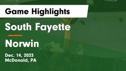 South Fayette  vs Norwin  Game Highlights - Dec. 14, 2023