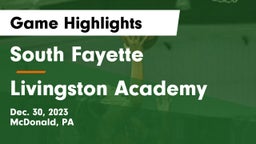South Fayette  vs Livingston Academy Game Highlights - Dec. 30, 2023