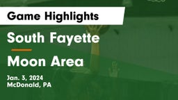 South Fayette  vs Moon Area  Game Highlights - Jan. 3, 2024