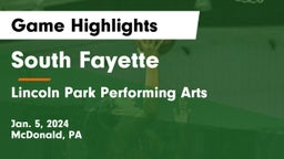 South Fayette  vs Lincoln Park Performing Arts  Game Highlights - Jan. 5, 2024