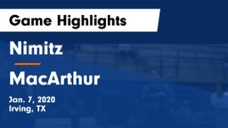 Nimitz  vs MacArthur  Game Highlights - Jan. 7, 2020