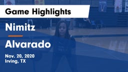 Nimitz  vs Alvarado  Game Highlights - Nov. 20, 2020