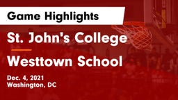 St. John's College  vs Westtown School Game Highlights - Dec. 4, 2021