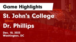 St. John's College  vs Dr. Phillips  Game Highlights - Dec. 18, 2023