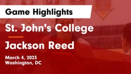 St. John's College  vs Jackson Reed Game Highlights - March 4, 2023