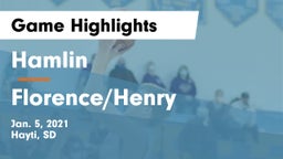 Hamlin  vs Florence/Henry  Game Highlights - Jan. 5, 2021
