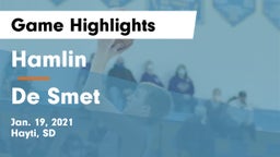 Hamlin  vs De Smet  Game Highlights - Jan. 19, 2021