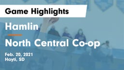 Hamlin  vs North Central Co-op Game Highlights - Feb. 20, 2021