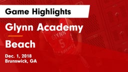 Glynn Academy  vs Beach  Game Highlights - Dec. 1, 2018