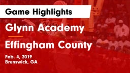 Glynn Academy  vs Effingham County  Game Highlights - Feb. 4, 2019