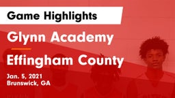 Glynn Academy  vs Effingham County Game Highlights - Jan. 5, 2021