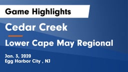 Cedar Creek  vs Lower Cape May Regional  Game Highlights - Jan. 3, 2020