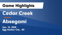 Cedar Creek  vs Absegami  Game Highlights - Jan. 15, 2020