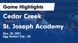 Cedar Creek  vs  St. Joseph Academy Game Highlights - Dec. 20, 2021