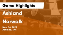 Ashland  vs Norwalk  Game Highlights - Nov. 26, 2021