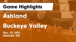 Ashland  vs Buckeye Valley  Game Highlights - Dec. 22, 2021