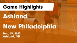 Ashland  vs New Philadelphia  Game Highlights - Dec. 15, 2023