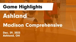 Ashland  vs Madison Comprehensive  Game Highlights - Dec. 29, 2023