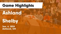 Ashland  vs Shelby  Game Highlights - Jan. 6, 2024