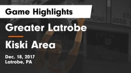 Greater Latrobe  vs Kiski Area  Game Highlights - Dec. 18, 2017