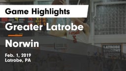 Greater Latrobe  vs Norwin  Game Highlights - Feb. 1, 2019