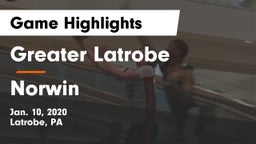 Greater Latrobe  vs Norwin  Game Highlights - Jan. 10, 2020