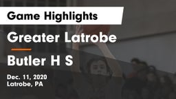 Greater Latrobe  vs Butler H S Game Highlights - Dec. 11, 2020