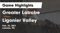 Greater Latrobe  vs Ligonier Valley  Game Highlights - Feb. 24, 2021