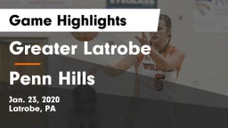 Greater Latrobe  vs Penn Hills  Game Highlights - Jan. 23, 2020