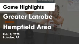 Greater Latrobe  vs Hempfield Area  Game Highlights - Feb. 8, 2020